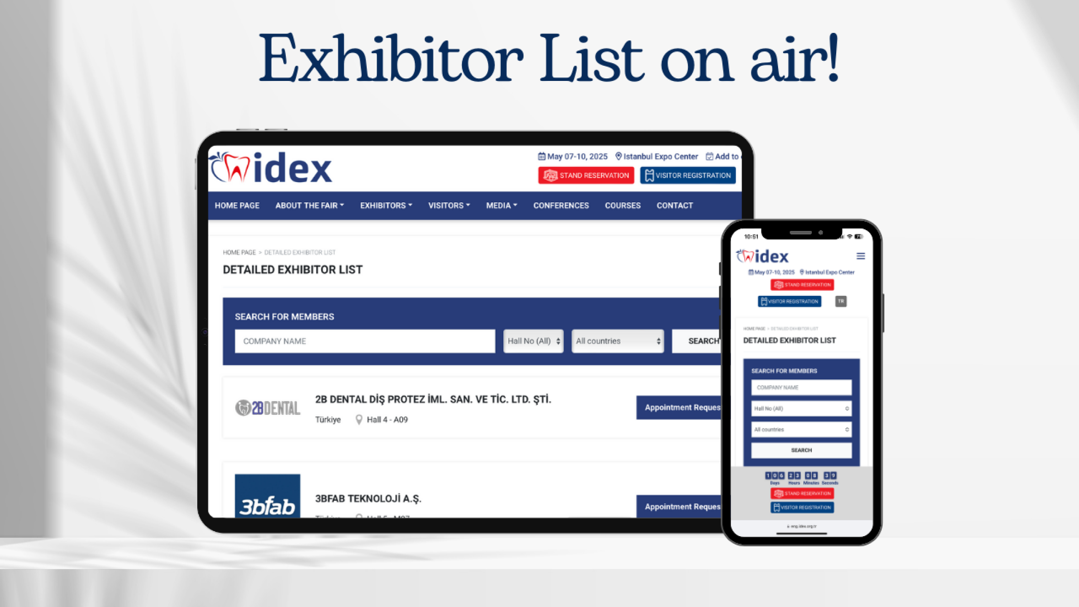 IDEX İstanbul 2025 Exhibitor List announced!