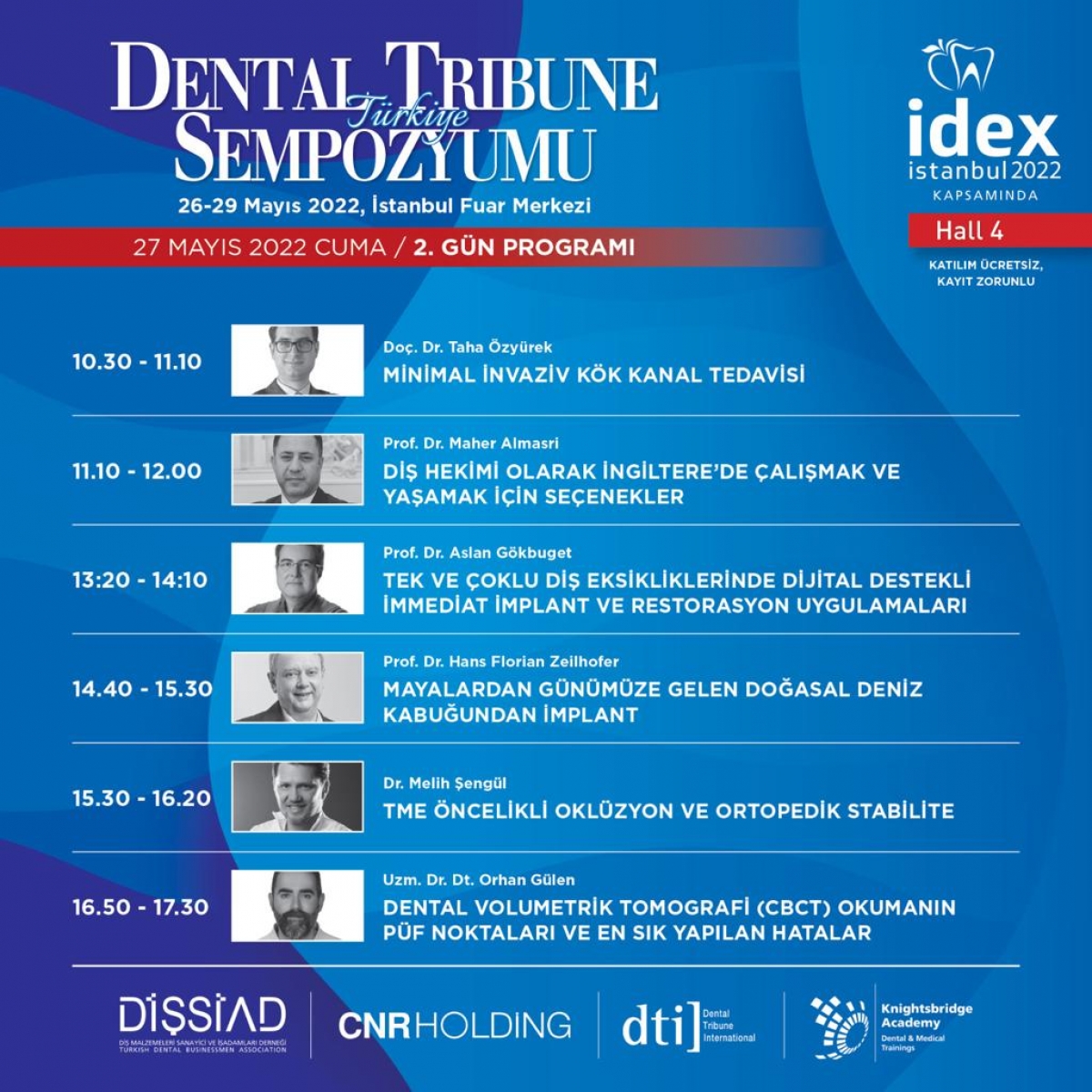 Dental Tribune Türkiye Sempozyumu 2. Gün Programı