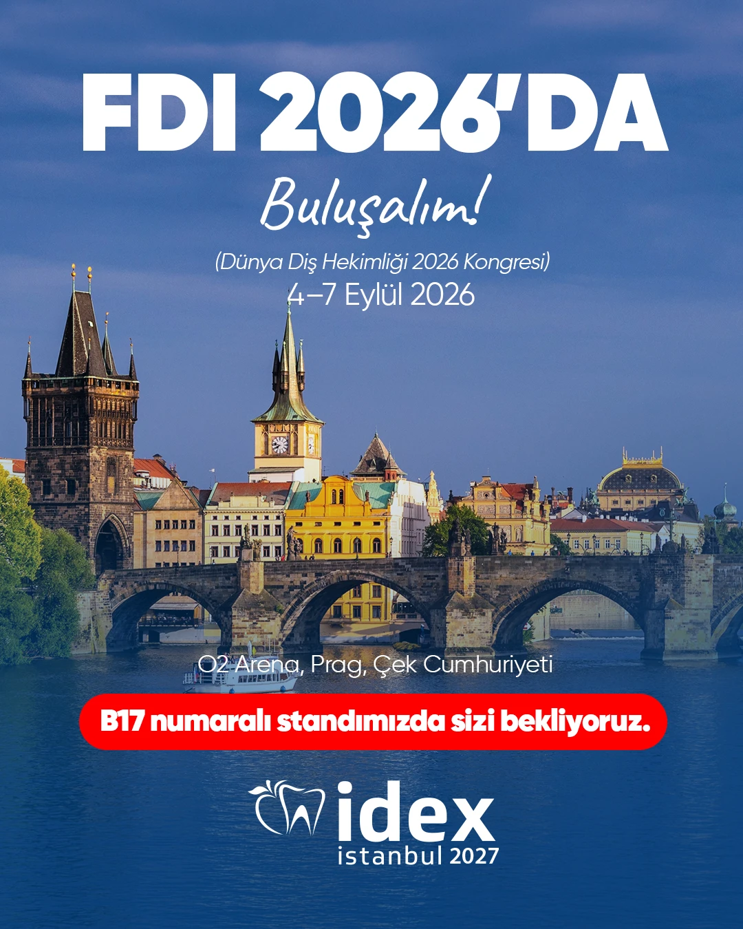 🇹🇷 FDI 2026’da Prag’da Buluşalım! 🦷✨