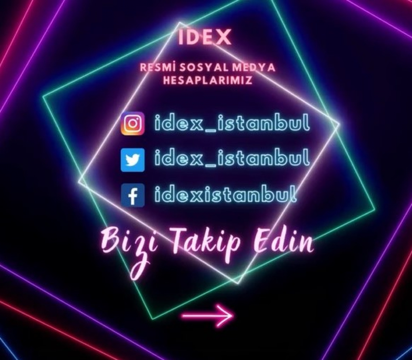 IDEX İstanbul 2023 - 18.İstanbul Ağız- Diş Sağlığı, Cihaz ve Ekipmanları Fuarımızın Resmî Sosyal Medya Hesaplarımız